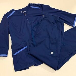 Uniform Advantage size Larger Navy scrub set